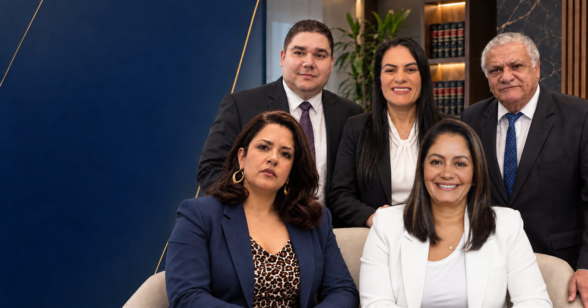 Equipe de advogados da Emídio & Fernandes Advocacia reunida no escritório, em Juiz de Fora–MG